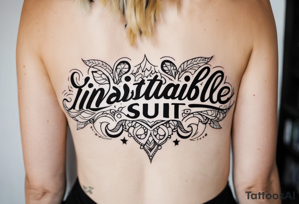 insatiable slut tattoo idea