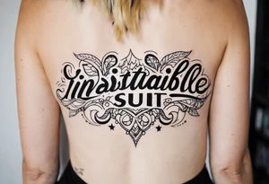 insatiable slut tattoo idea