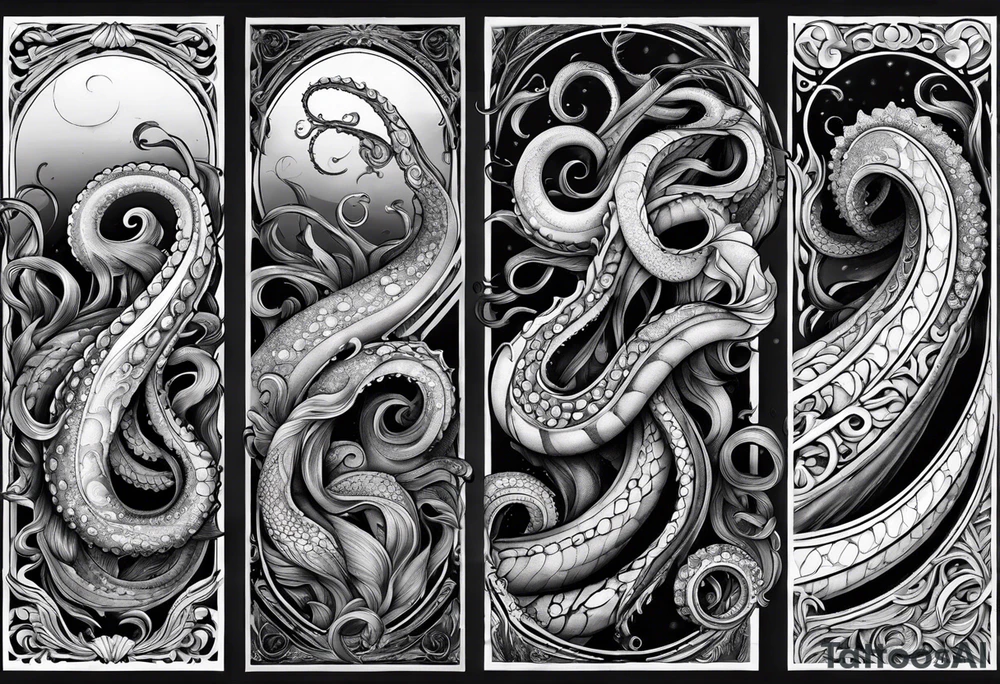 Tentacles starting at wrist and going up forearm tattoo idea Tentacles starting at wrist and going up forearm tattoo idea