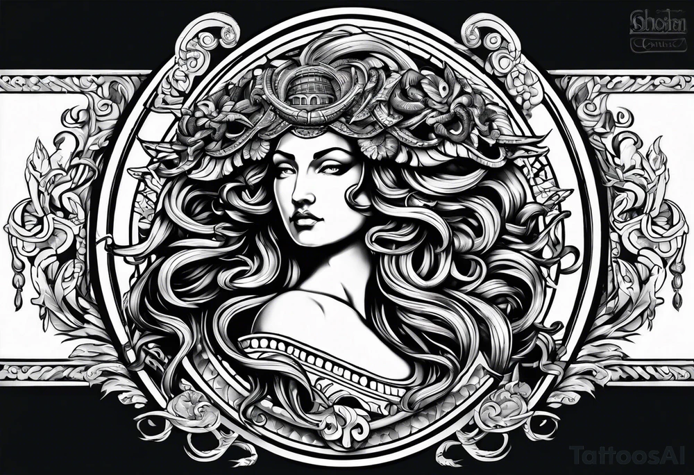 Gorgon Medusa, ancient greece tattoo idea