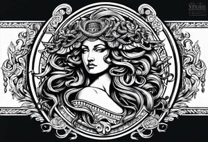 Gorgon Medusa, ancient greece tattoo idea