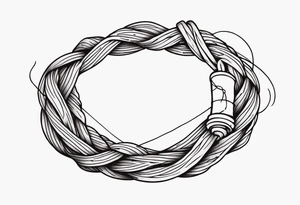 Broken rope tattoo idea