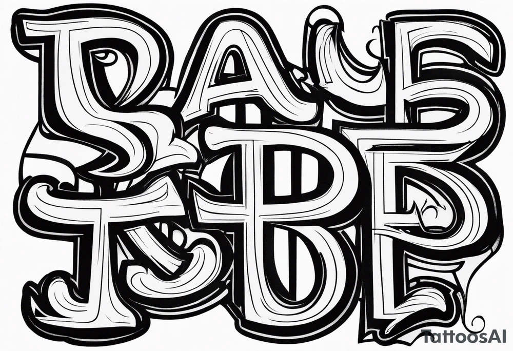 Word family tattoo idea