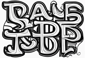 Word family tattoo idea