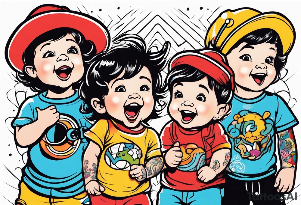 3 TODDLERS tattoo idea