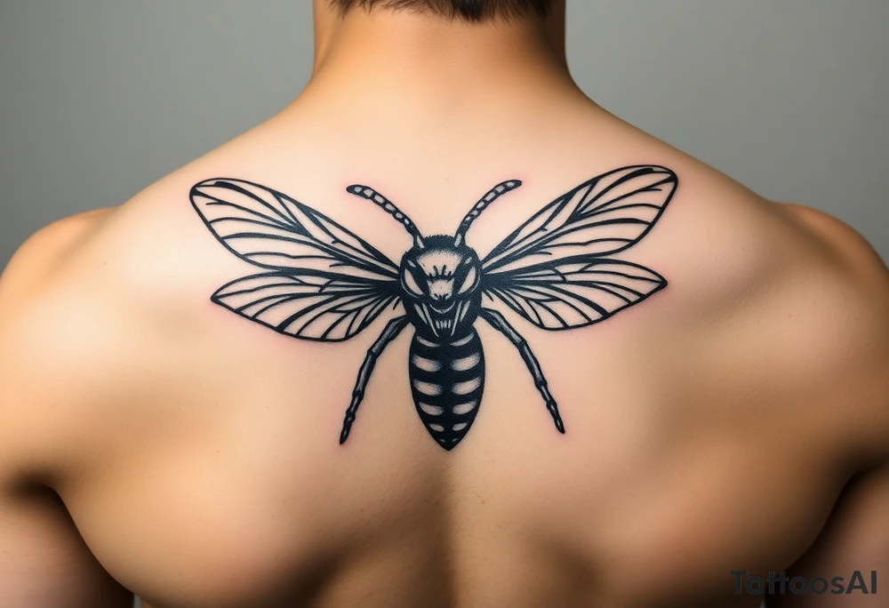Fierce Hornet flying tattoo idea