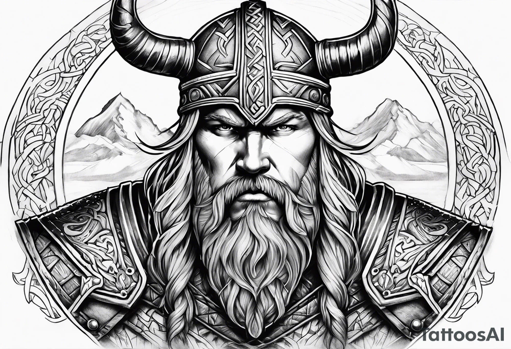 Viking Thor fat tattoo idea