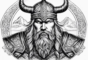 Viking Thor fat tattoo idea