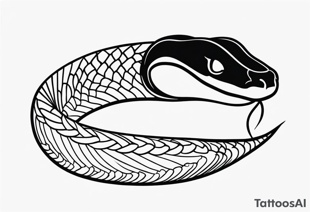 Snake eating it's own tail tattoo idea