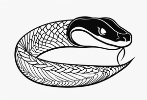 Snake eating it's own tail tattoo idea