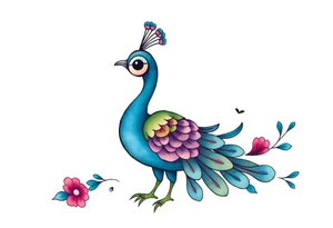 Peacock tattoo idea