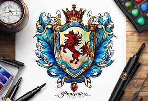 Prentice Family Crest tattoo idea