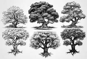 Tree shoulder tattoo idea