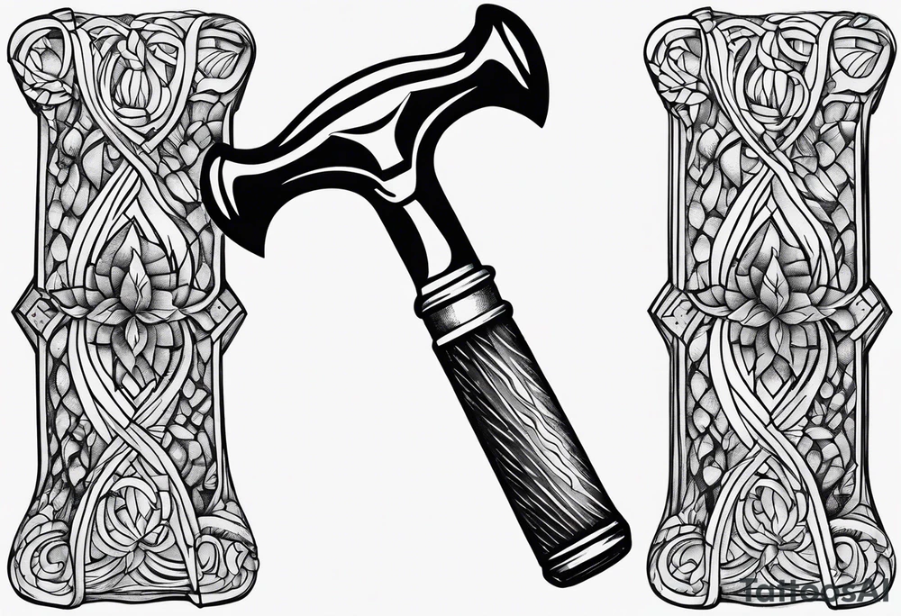 A simple hammer tattoo idea