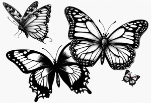 Butterflies tattoo idea