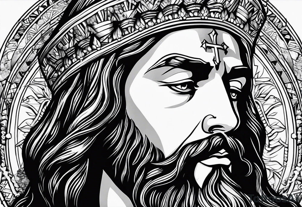Maria com jesus em seus braços tattoo idea