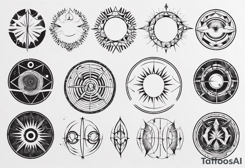 Imperfect circle tattoo idea
