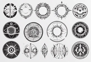 Imperfect circle tattoo idea