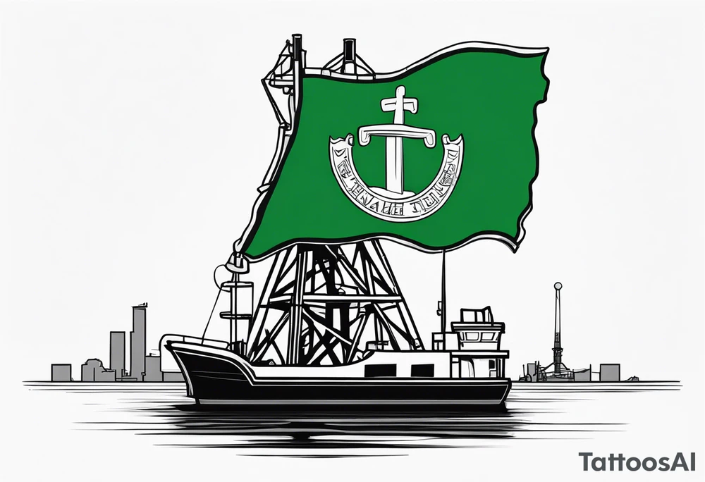 Texas,  oil rig,  Irish tattoo idea