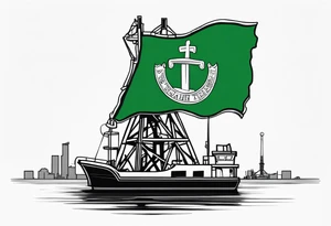 Texas,  oil rig,  Irish tattoo idea