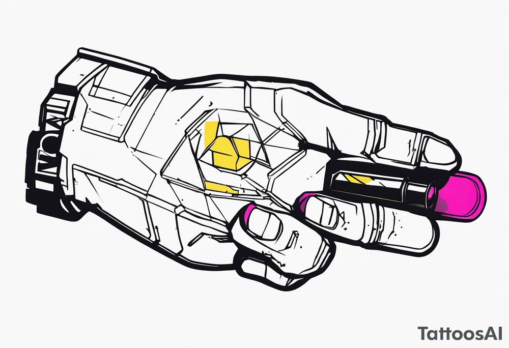 cyberpunk 2077, hand tattoo, tattoo idea