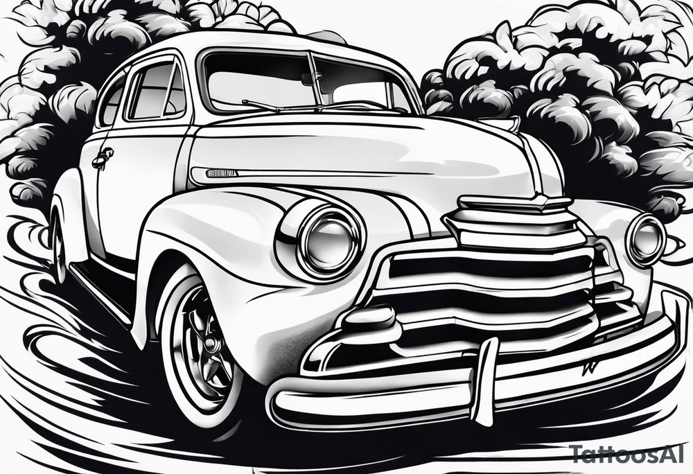 Sprinr car tattoo idea