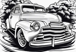 Sprinr car tattoo idea