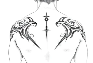 Tribal half-sleeve tattoo idea
