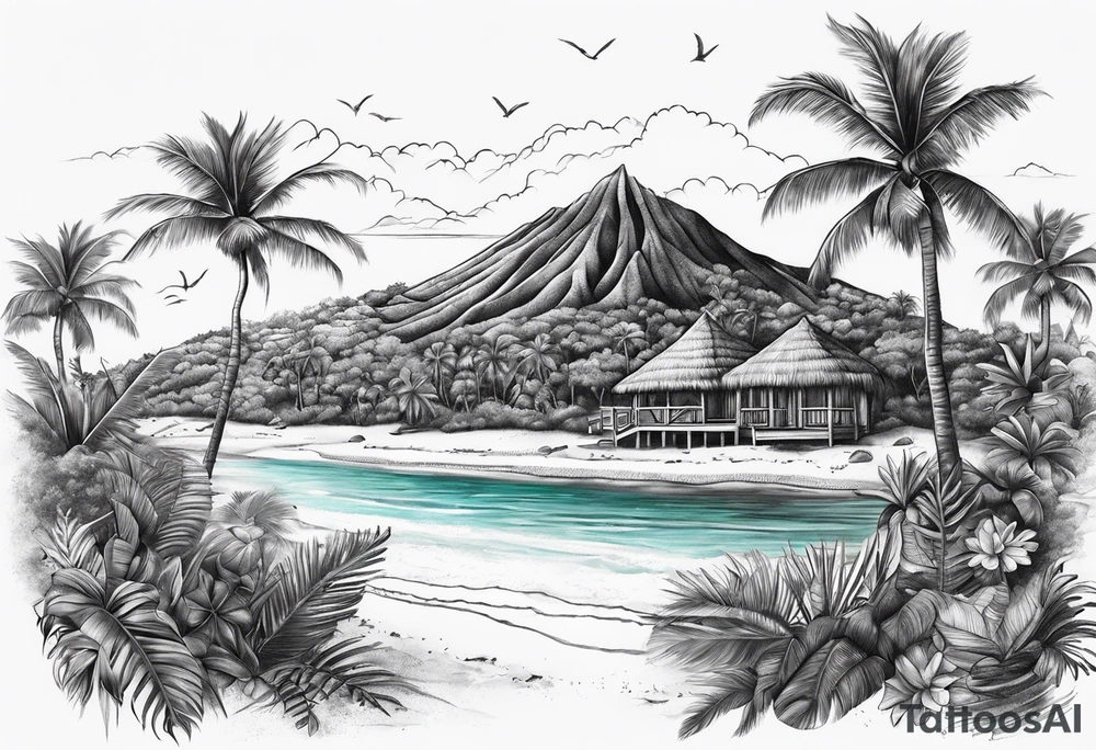 Aruba island tattoo idea