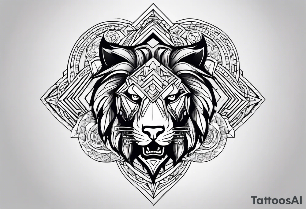 a beast or a god tattoo idea