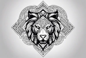 a beast or a god tattoo idea