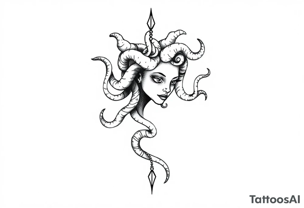Small Medusa tattoo idea