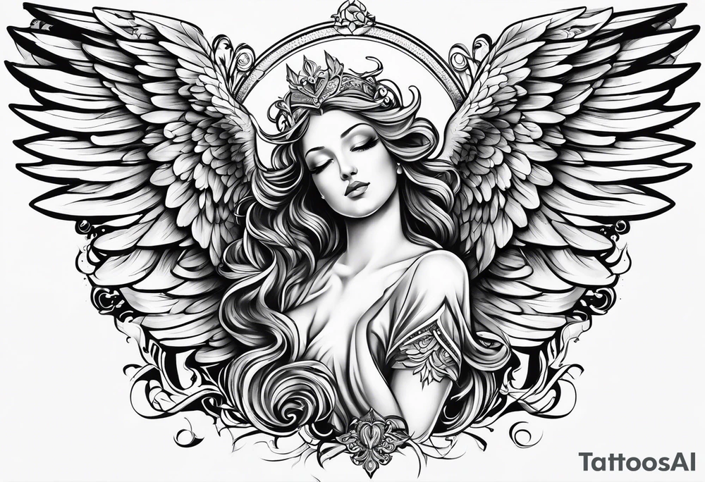 Angel tattoo idea