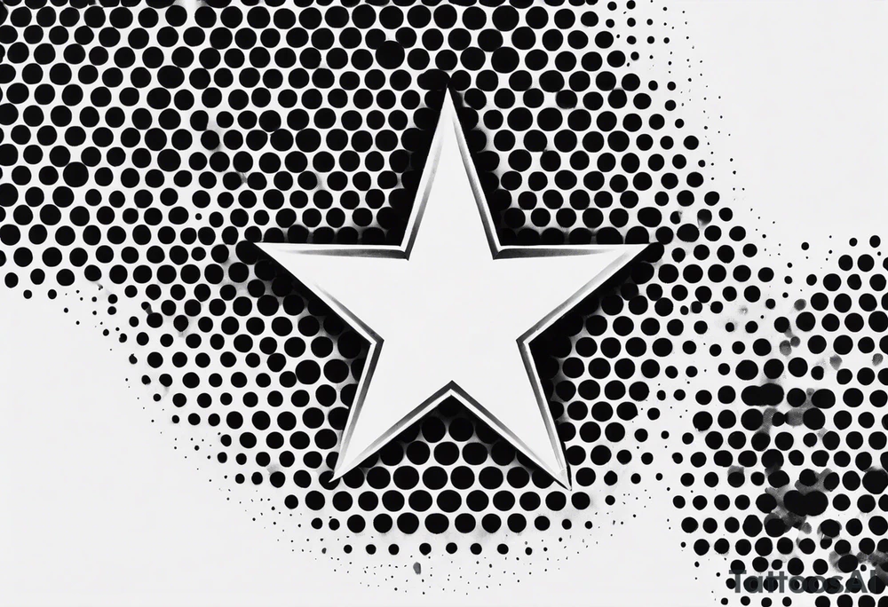 y2k star tattoo idea