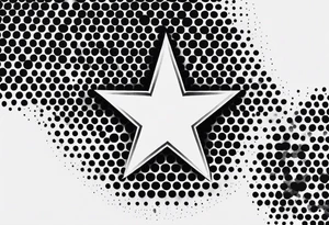 y2k star tattoo idea