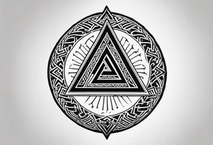 Valhalla shield  valknut tattoo idea