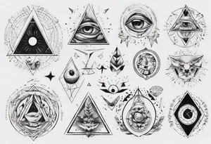 iluminati tattoo idea