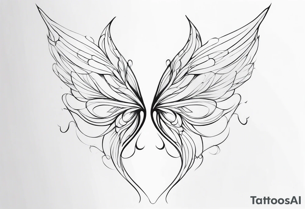 Fairy wings tattoo idea