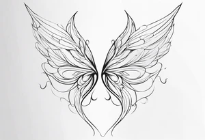 Fairy wings tattoo idea