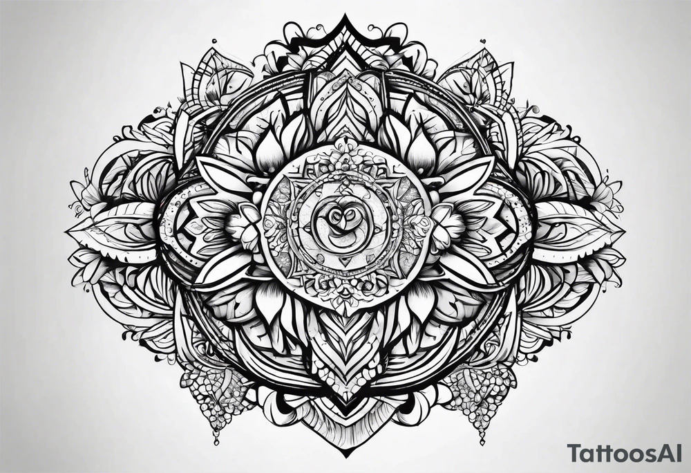 life is about love tattoo idea