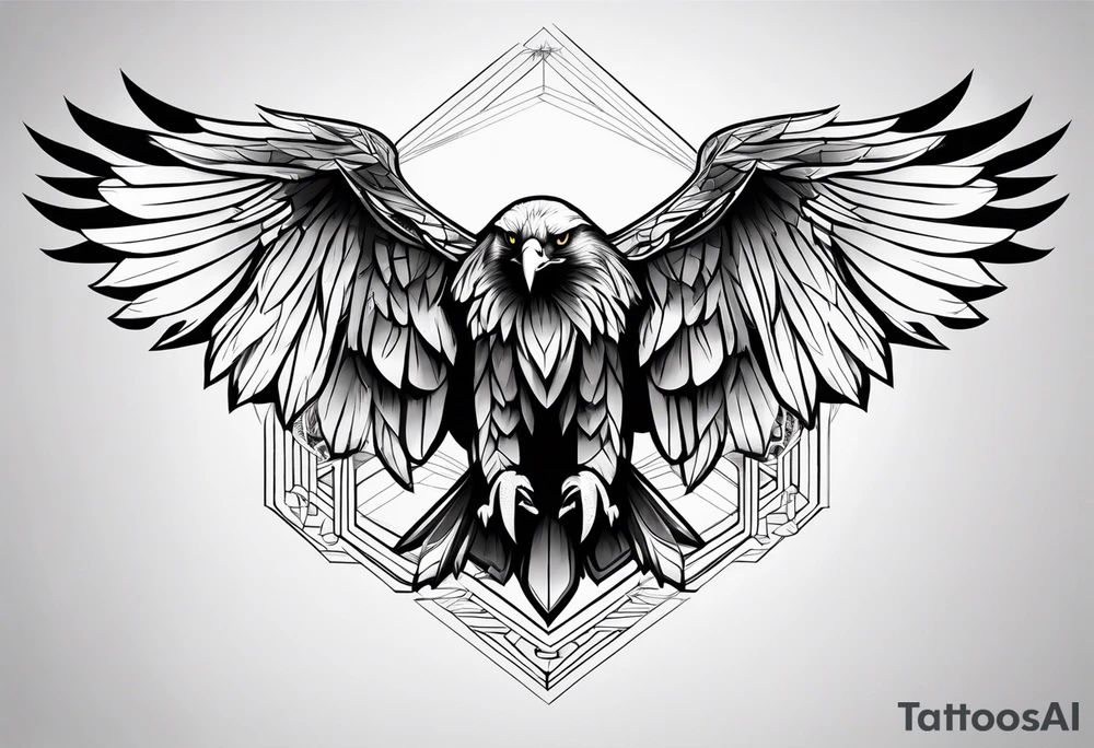 golden eagle tattoo idea