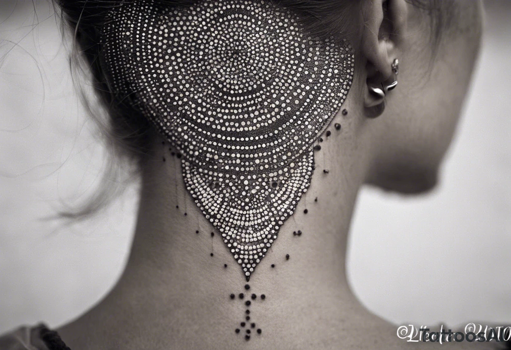 I want to create a small side neck tattoo which combines elements that represent my mother's last name, 'Yaber,' which originates from Lebanon, and my father's last name, 'Kleinert,' which is German tattoo idea