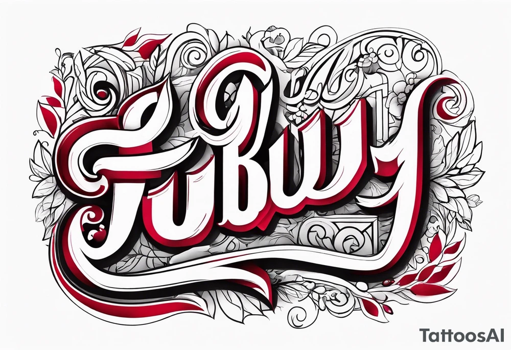 Feminine font : Ruby tattoo idea