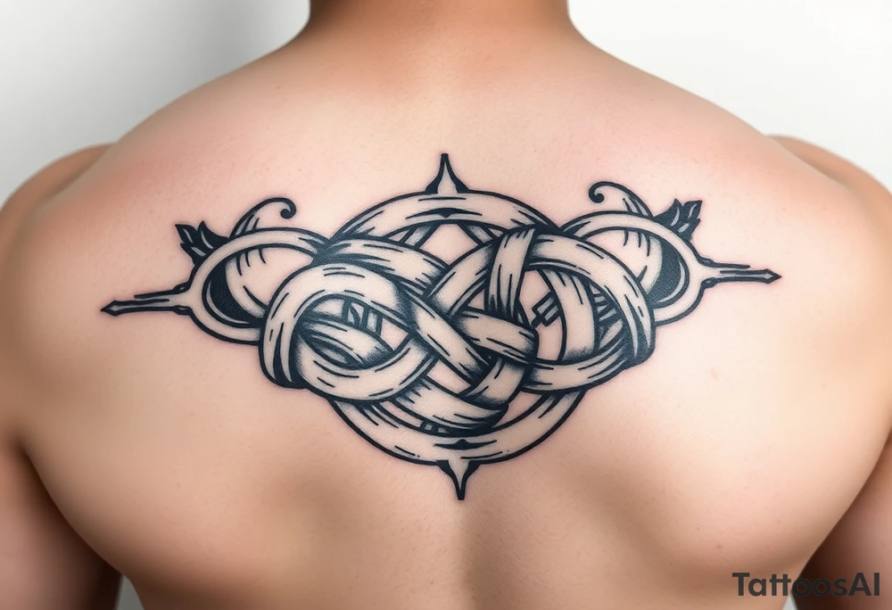 endless knot tattoo idea