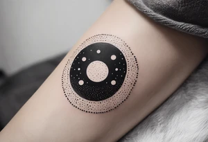 Lunar phases tattoo idea
