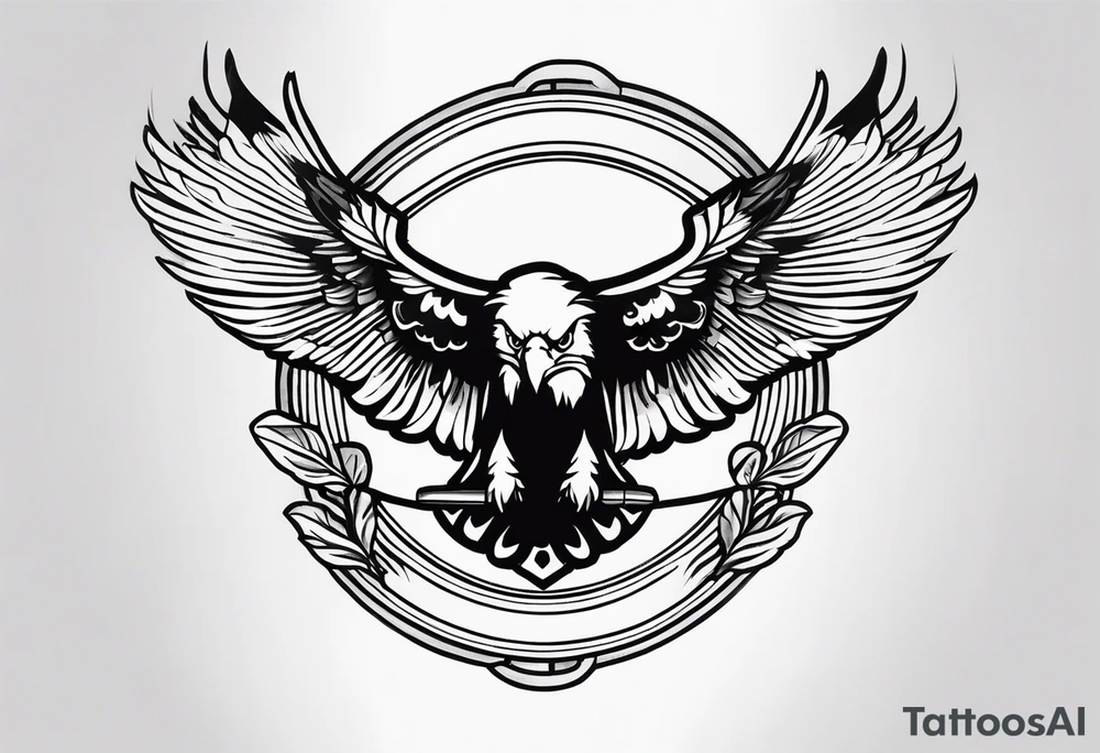 Battle eagle tattoo idea