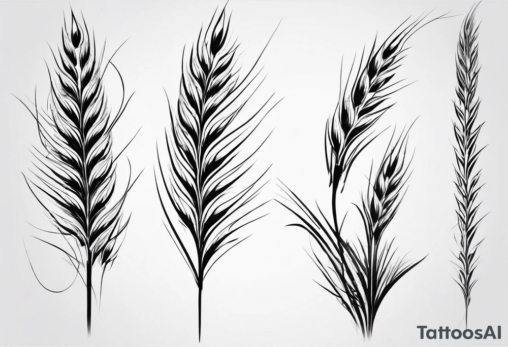 need a shape of a wheat spike and inside it write (ستملأ الوادي سنابل…
) tattoo idea