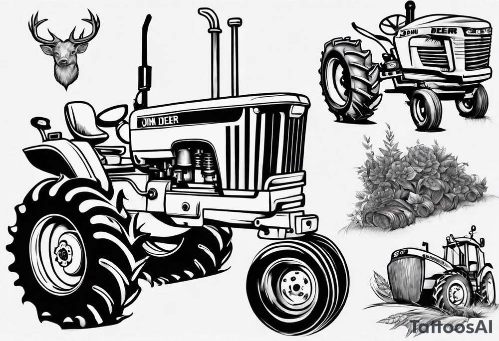 John deer tractor tattoo idea