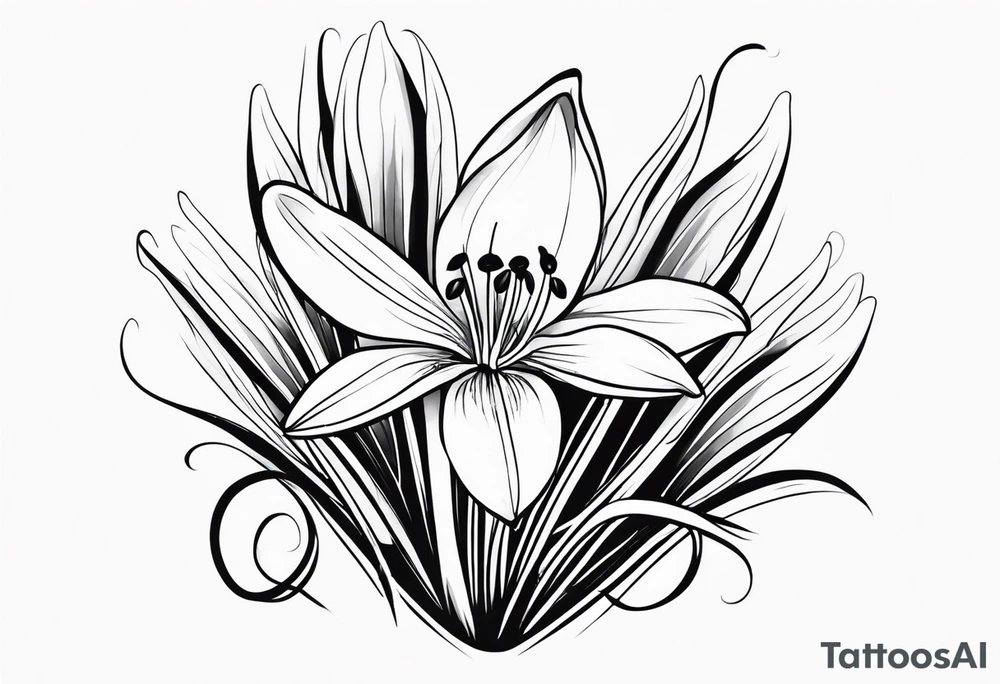 Snowdrop flower tattoo idea