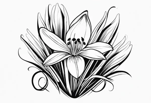 Snowdrop flower tattoo idea